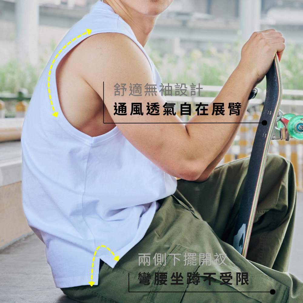 ◖24H現貨快速出貨◗ TAICHI素T | 詹姆斯 | 寬肩背心 厚挺純棉 休閒健身男生T恤 JAMES-細節圖3