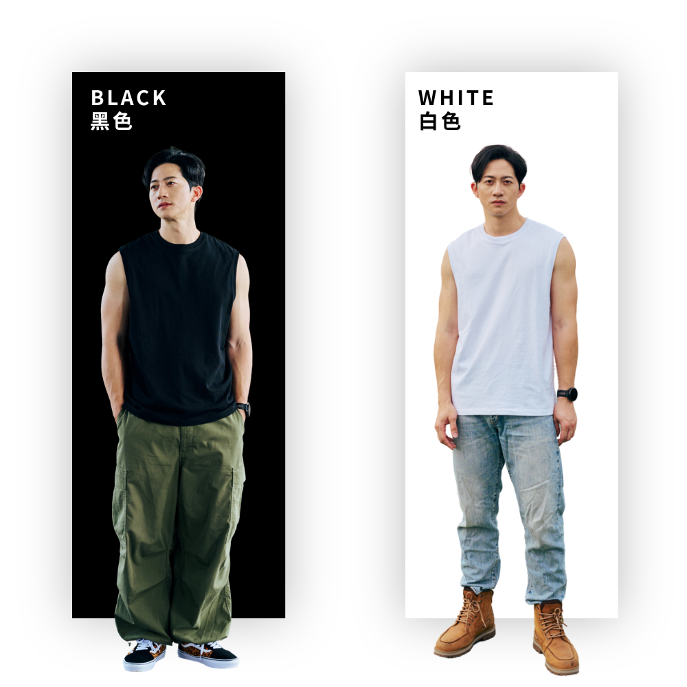 ◖24H現貨快速出貨◗ TAICHI素T | 詹姆斯 | 寬肩背心 厚挺純棉 休閒健身男生T恤 JAMES-細節圖5