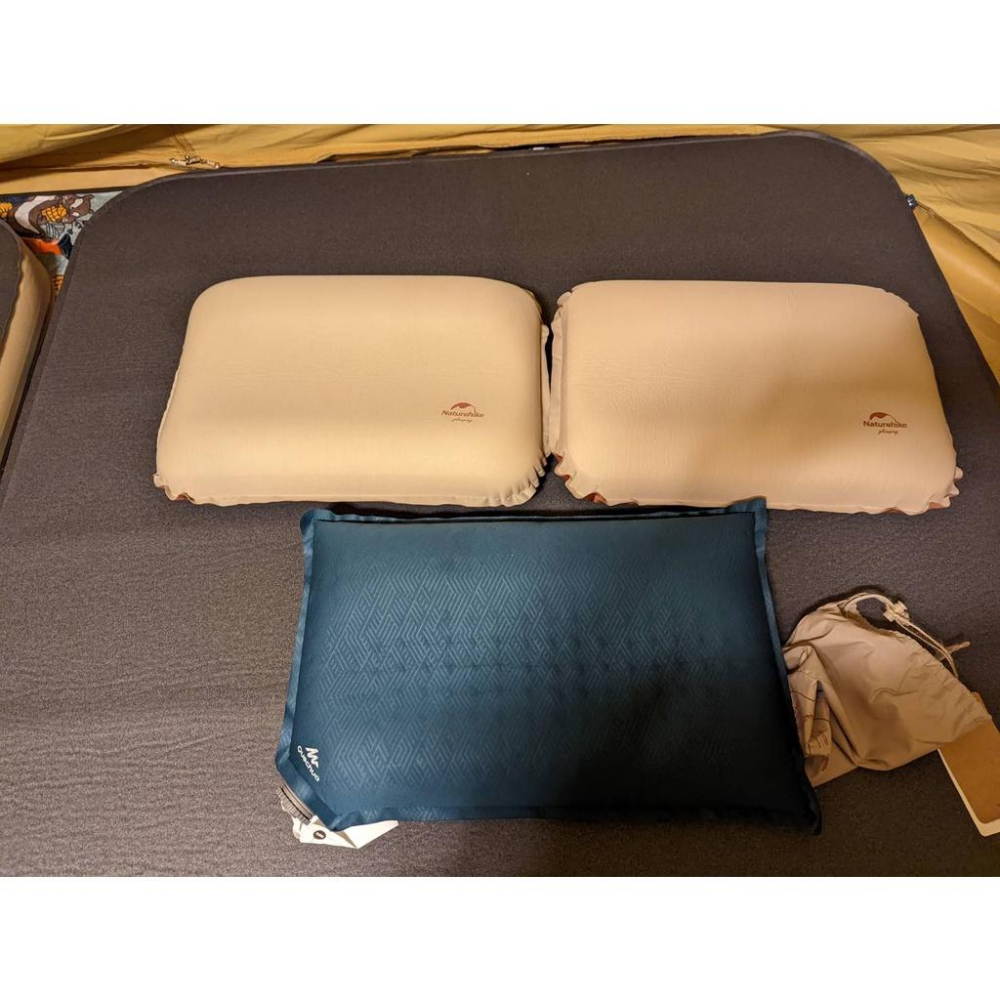 現貨免稅一覺好眠🌵仙人掌露營🌵NH 舒適海綿枕頭自動充氣枕靜音枕頭露營午睡旅行自動充氣枕-細節圖4