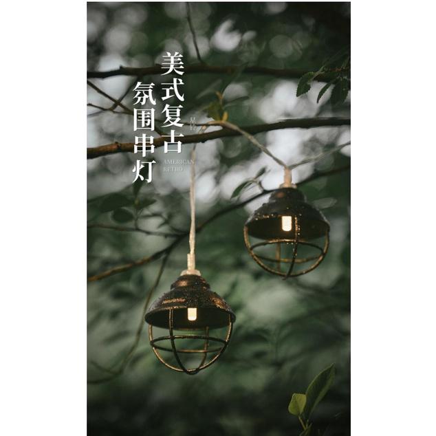 🌵仙人掌露營🌵Naturehike挪客復古氛圍燈防水戶外帳篷串燈露營燈串裝飾燈野營電池燈-細節圖4