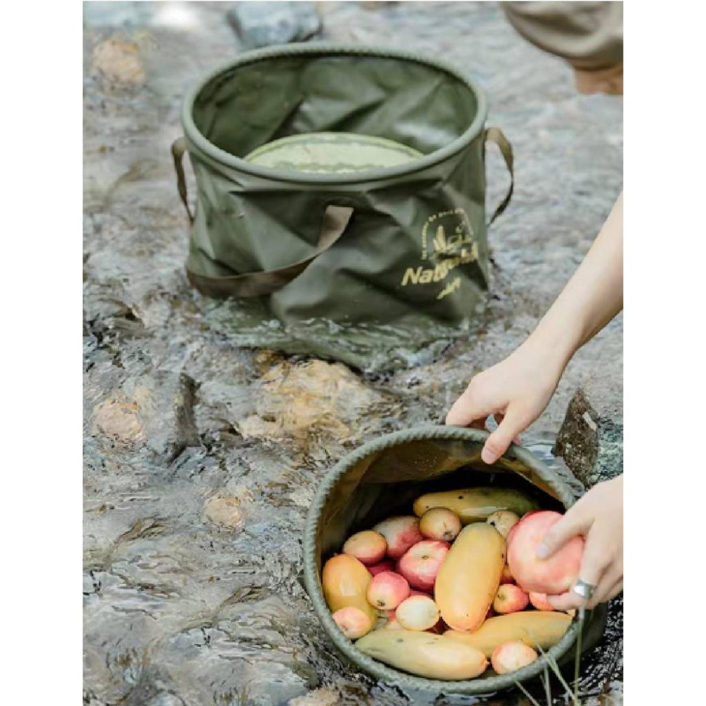 🌵仙人掌露營🌵✅現貨快速出貨👉指定超商免運Naturehike  可摺疊水桶便攜式戶外旅行露營水盆洗臉盆野餐儲水桶-細節圖4