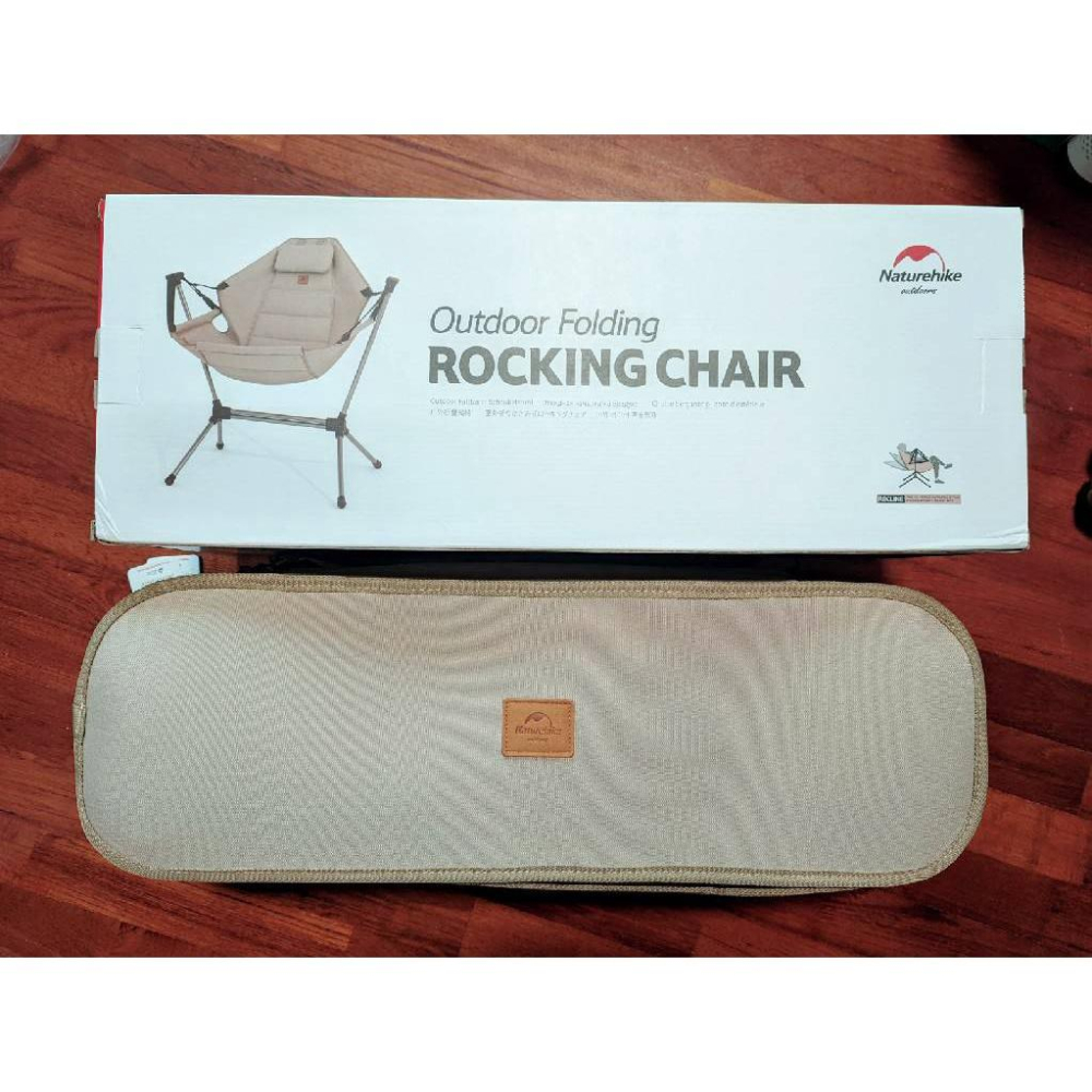 🌵仙人掌露營🌵NatureHike 可折疊又好用 戶外便攜摺疊搖椅 露營椅 折疊椅搖椅 可靠背 砂岩色橄欖綠 鋁合金休閒-細節圖2