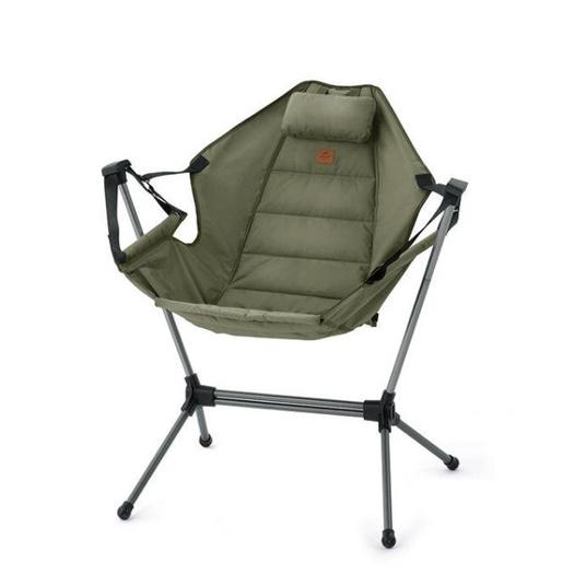 🌵仙人掌露營🌵NatureHike 可折疊又好用 戶外便攜摺疊搖椅 露營椅 折疊椅搖椅 可靠背 砂岩色橄欖綠 鋁合金休閒-細節圖8