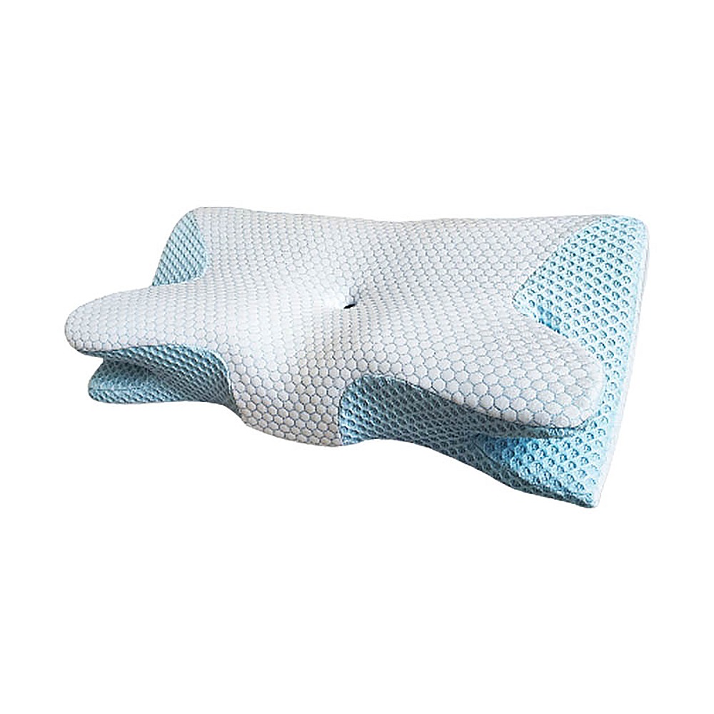 【現貨x免運費x發票】8D蝶型記憶枕 慢回彈記憶枕 冰晶涼感枕 護頸枕 太空棉 止鼾枕 助眠枕 午睡枕 旅行枕 枕頭-細節圖2
