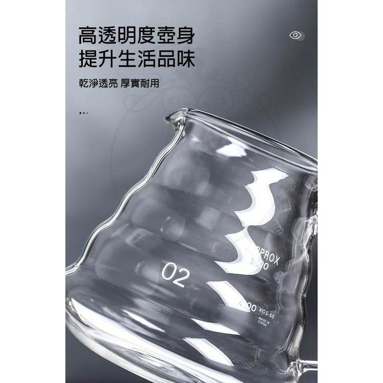 【公司貨x發票x600ml 800ml】附蓋 雲朵咖啡壺 咖啡壺 咖啡分享壺 分享壺 手沖咖啡 雲朵壺 玻璃壺-細節圖6