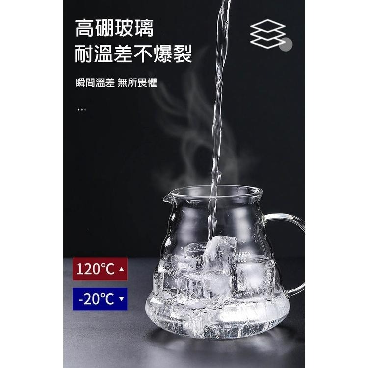 【公司貨x發票x600ml 800ml】附蓋 雲朵咖啡壺 咖啡壺 咖啡分享壺 分享壺 手沖咖啡 雲朵壺 玻璃壺-細節圖7