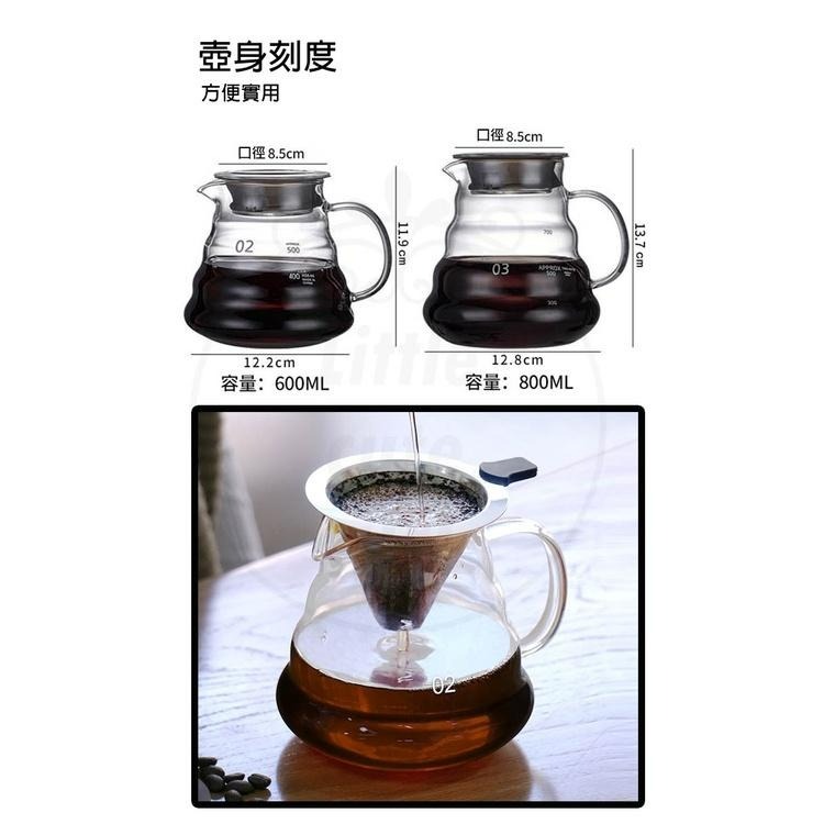 【公司貨x發票x600ml 800ml】附蓋 雲朵咖啡壺 咖啡壺 咖啡分享壺 分享壺 手沖咖啡 雲朵壺 玻璃壺-細節圖9