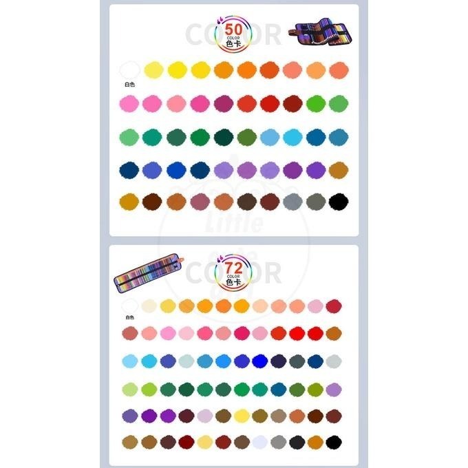 【公司貨】彩色鉛筆 贈帆布筆包 色鉛筆 50色 72色 油性彩色鉛筆 油性色鉛 六角色鉛筆-細節圖9
