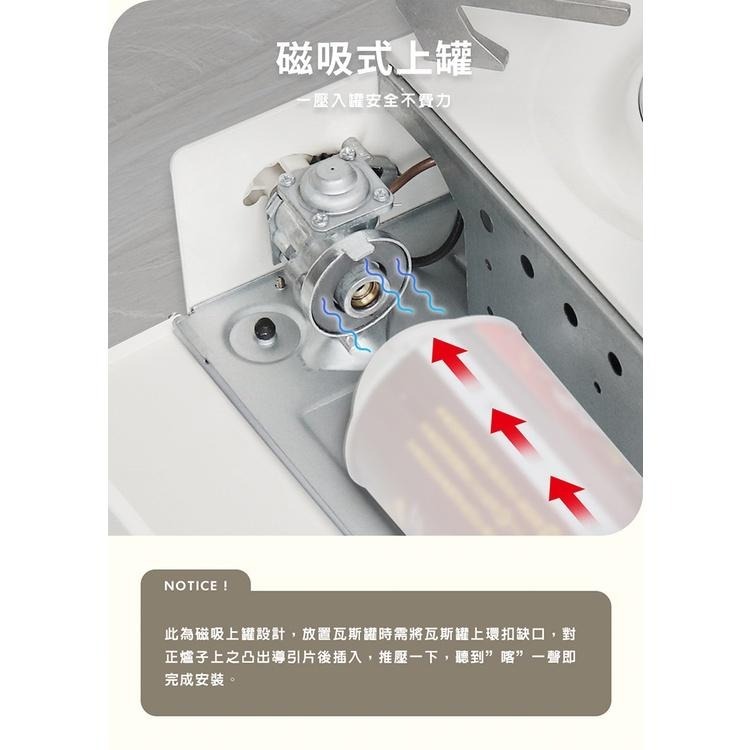 【公司貨x免運費x發票🌈】KOKOMO 便攜美型卡式爐 瓦斯爐 登山爐 露營瓦斯爐 卡斯爐 卡式爐 野營 KM-205-細節圖3