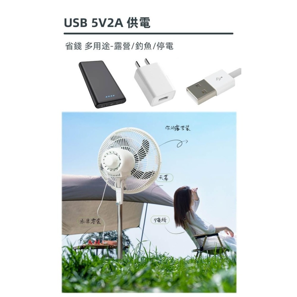 【宅配免運x發票👍】石墨烯負離子14吋DC循環扇 USB電風扇 USB風扇 DC風扇 電扇 DC電風-細節圖5