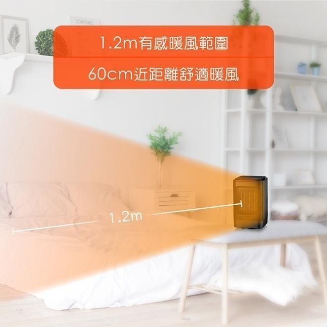 【免運費x發票】KINYO 擺頭式 PTC 陶瓷電暖器 NEH-120 電暖爐 暖風機 懷爐 暖爐 交換禮物-細節圖5