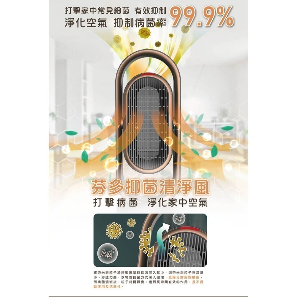【現貨x免運費】HERAN 禾聯 HPH-13DH010(H) 抑菌銀粒子陶瓷式電暖器 電熱器 暖氣機 暖爐-細節圖2