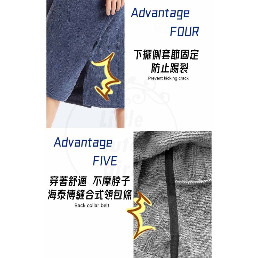 【公司貨】浴巾衣 升級口袋款 毛巾衣 吸水毛巾衣 連帽浴巾 沙灘衣 連帽斗篷 沙灘衣 毛巾 浴巾 浴袍-細節圖7