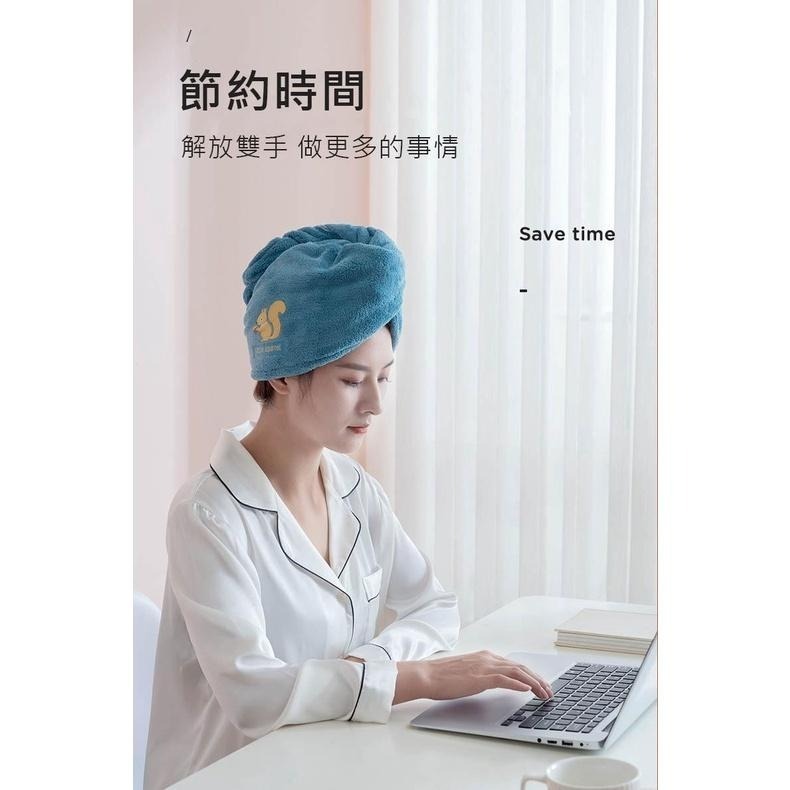 【公司貨x發票】珊瑚絨乾髮帽【加厚款】速乾浴帽 乾髮帽 加厚吸水浴帽 擦髮帽 包頭巾 乾髮毛巾 吸水帽-細節圖5
