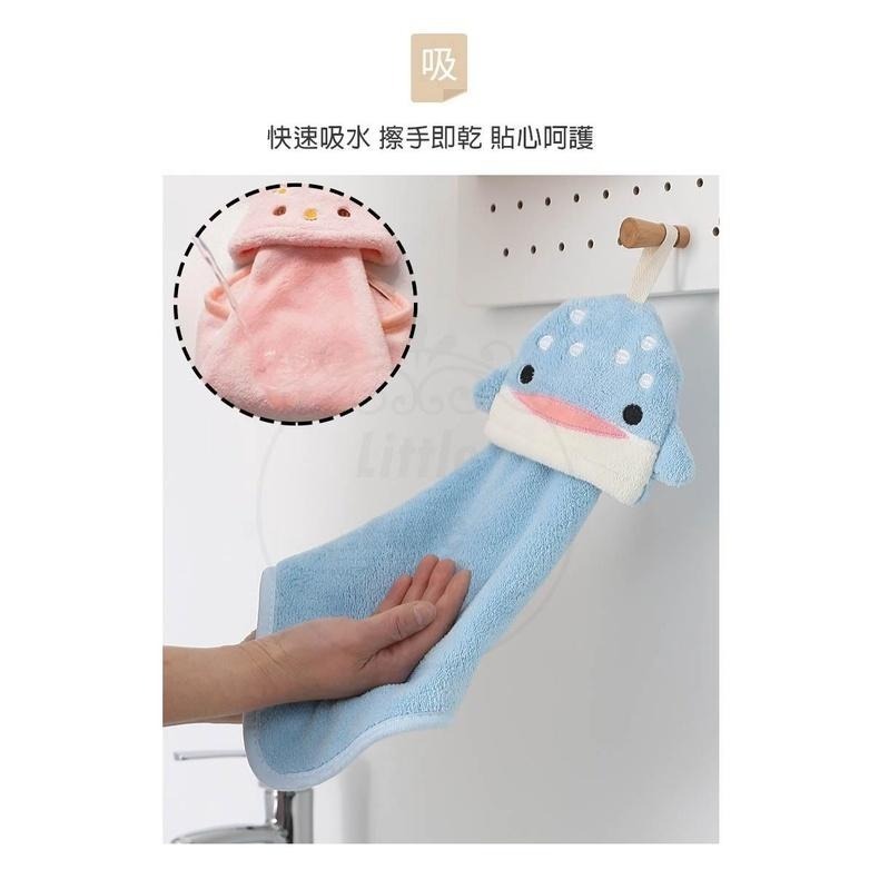 【公司貨x發票】可掛式擦手巾 加厚款 動物擦手巾 浴室廚房抹布 掛式擦手巾 吸水擦手 抹布 擦手布 吸水抹布-細節圖2