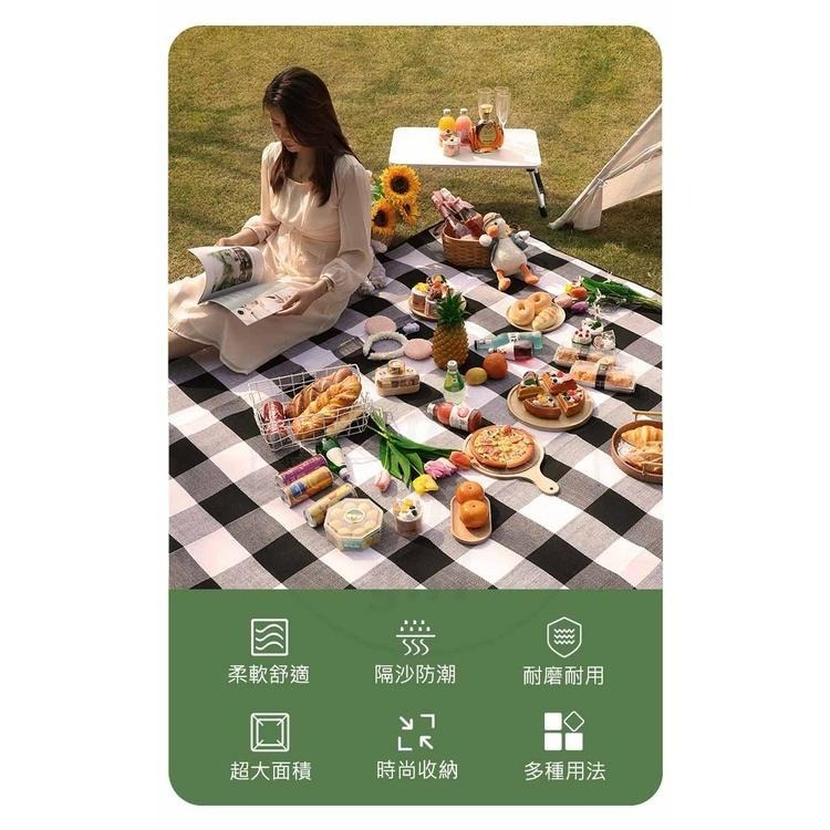 【公司貨】野餐墊 200X200 贈收納袋 露營地墊 沙灘墊 防潮墊 戶外帳篷墊 爬行墊 遊戲墊-細節圖3