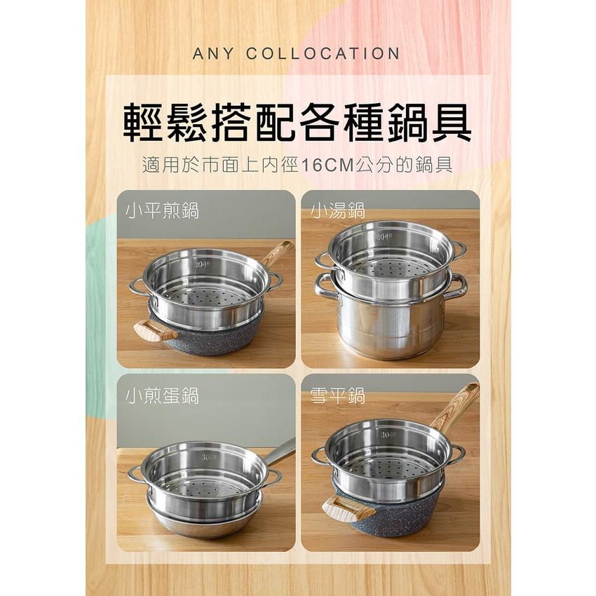 【公司貨x發票】魔力家 2.2L / M17 適用 不鏽鋼分離式蒸具三件套 304不鏽鋼蒸籠 蒸具 M0819-細節圖8