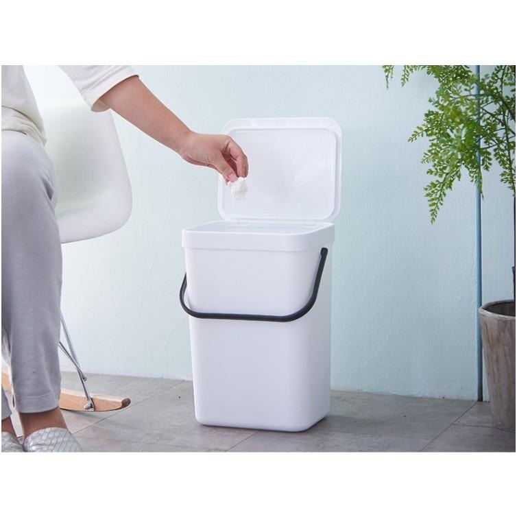 【公司貨】壁掛式垃圾桶 掛式垃圾桶 壁掛式掀蓋垃圾桶 廚餘桶 垃圾桶 浴室垃圾桶 附蓋垃圾桶 小垃圾桶-細節圖8