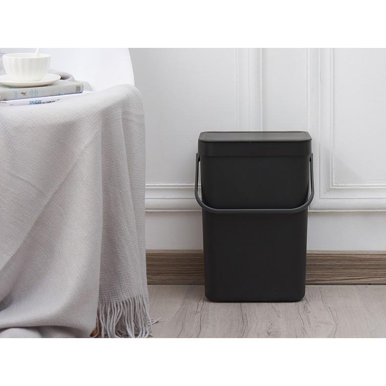 【公司貨】壁掛式垃圾桶 掛式垃圾桶 壁掛式掀蓋垃圾桶 廚餘桶 垃圾桶 浴室垃圾桶 附蓋垃圾桶 小垃圾桶-細節圖9