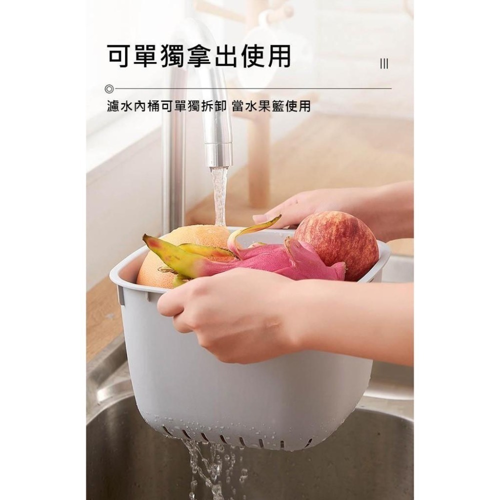 【現貨x免運費x發票】濾水廚餘桶 廚餘桶 廚房垃圾桶 回收桶 洗菜桶 堆肥桶 垃圾桶 瀝水桶 濾水桶 廚餘籃 垃圾筒-細節圖5