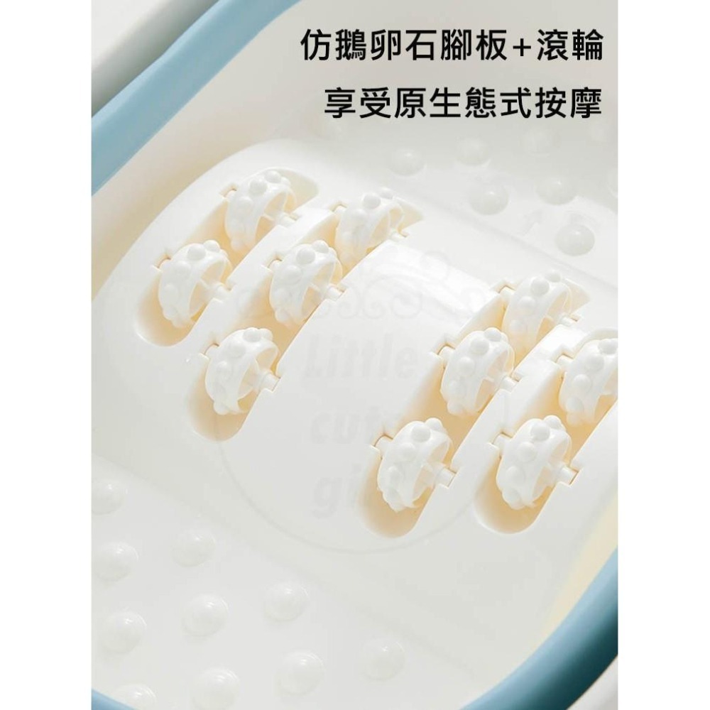 【公司貨x發票】折疊泡腳桶 送磨腳石掛勾 摺疊泡腳桶 泡腳桶 摺疊足浴桶 折疊泡腳盆 按摩 泡腳機 洗腳盆-細節圖7
