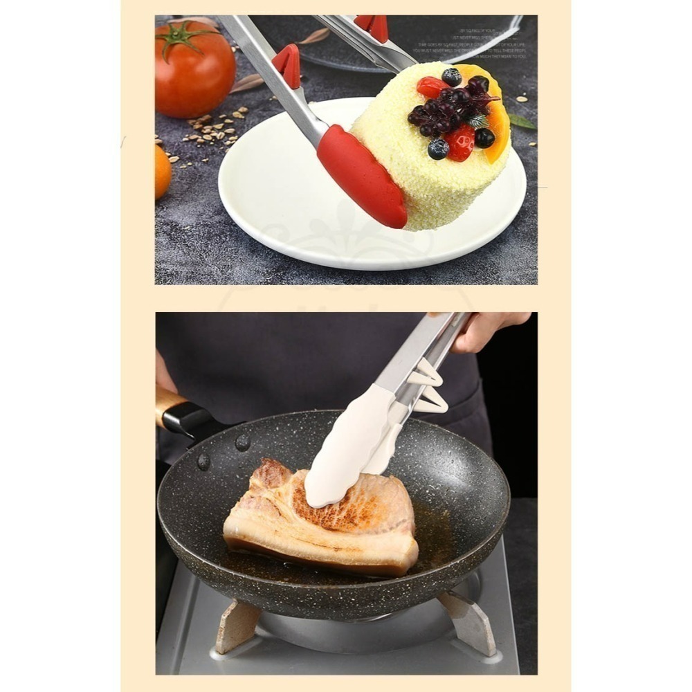 【快速出貨】站立式 矽膠夾 食物夾 夾子 矽膠料理夾 烤肉夾 矽膠食物夾 防燙夾 食品夾 烘焙夾 氣炸鍋夾-細節圖7