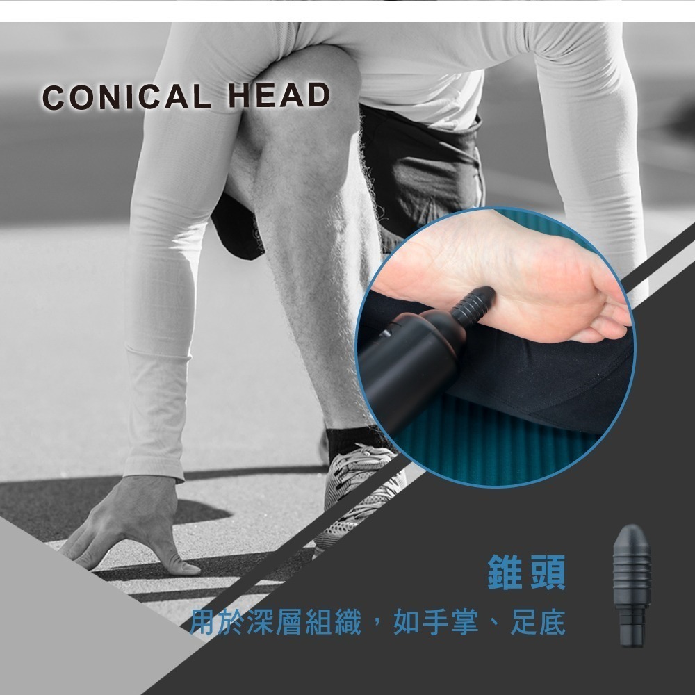 【現貨x免運x發票】KINYO 深層舒緩筋膜槍 按摩槍 FG-79 USB充電 按摩器 筋膜器 電動筋膜槍 運動舒緩-細節圖6