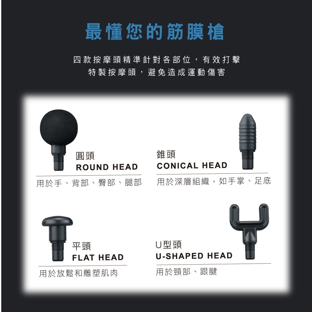 【現貨x免運x發票】KINYO 深層舒緩筋膜槍 按摩槍 FG-79 USB充電 按摩器 筋膜器 電動筋膜槍 運動舒緩-細節圖11