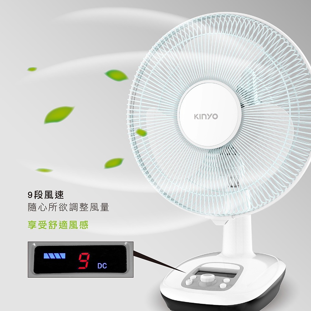 【現貨x免運x發票】KINYO 12吋充插二用充電風扇 露營扇 戶外 停電 充電風扇 電風扇 電扇 12吋電風扇 桌扇-細節圖6