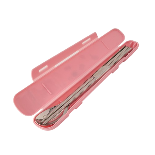 【快速出貨x發票】正版 三麗鷗 酷洛米餐具組 304不鏽鋼餐具組 湯匙 筷子 大耳狗 帕恰狗 KITTY 環保餐具-細節圖2