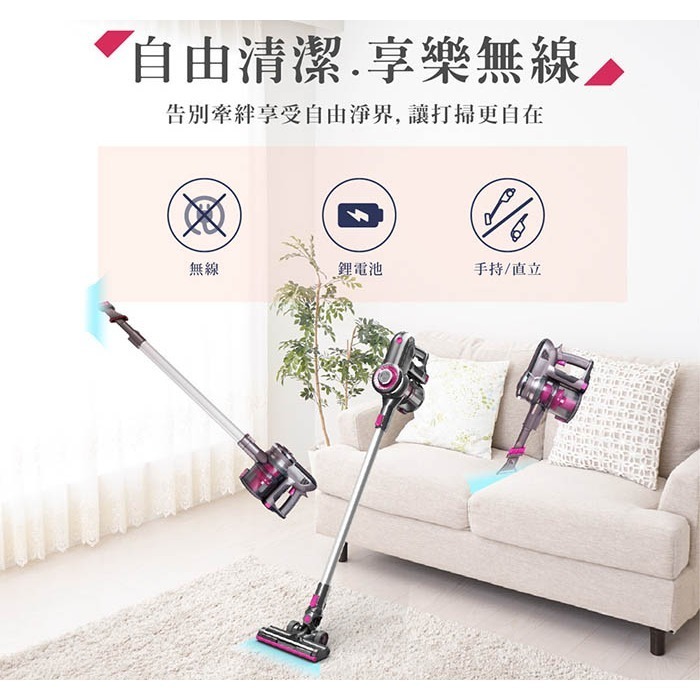 【快速出貨x免運】禾聯 HERAN 無線手持吸塵器 HVC-23E1 無線吸塵器 手持吸塵器 車用吸塵器 塵蟎機-細節圖4