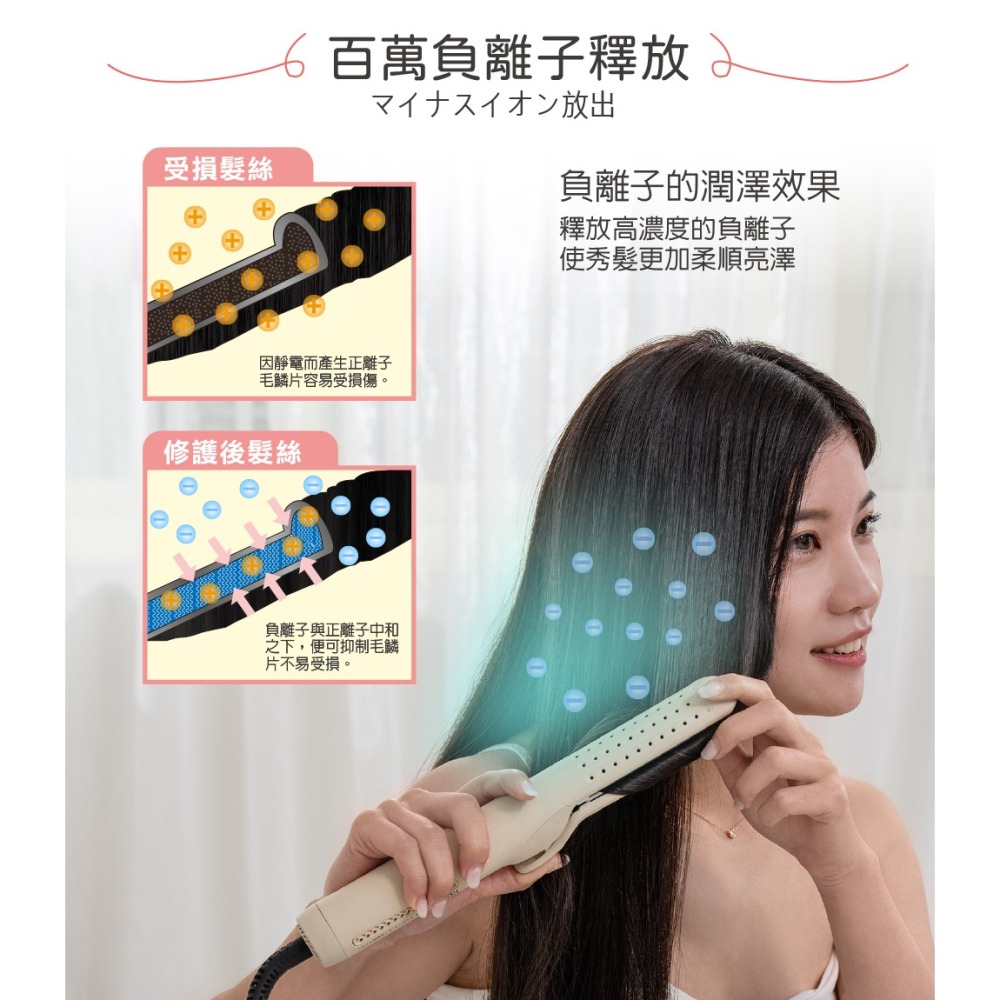 【快速出貨x免運費】ISITO 冷風直捲兩用 造型夾 IS-23E06DH 離子夾 國際電壓 捲髮器-細節圖5