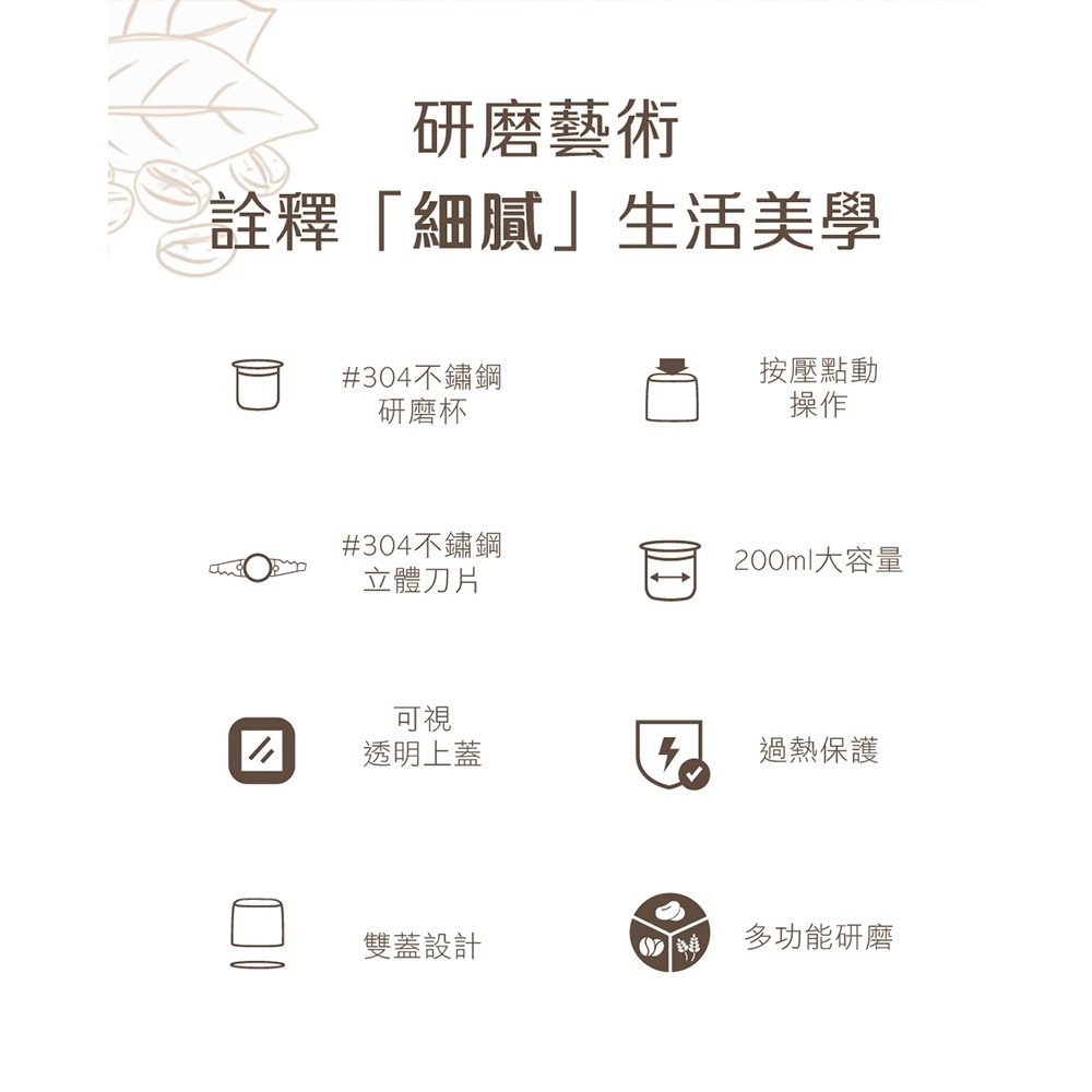 【公司貨x免運費x發票】THOMSON 咖啡磨豆機 TM-SAN03 (靜音磨豆 不飛粉 可調粗細) 攪拌機 咖啡研磨機-細節圖4