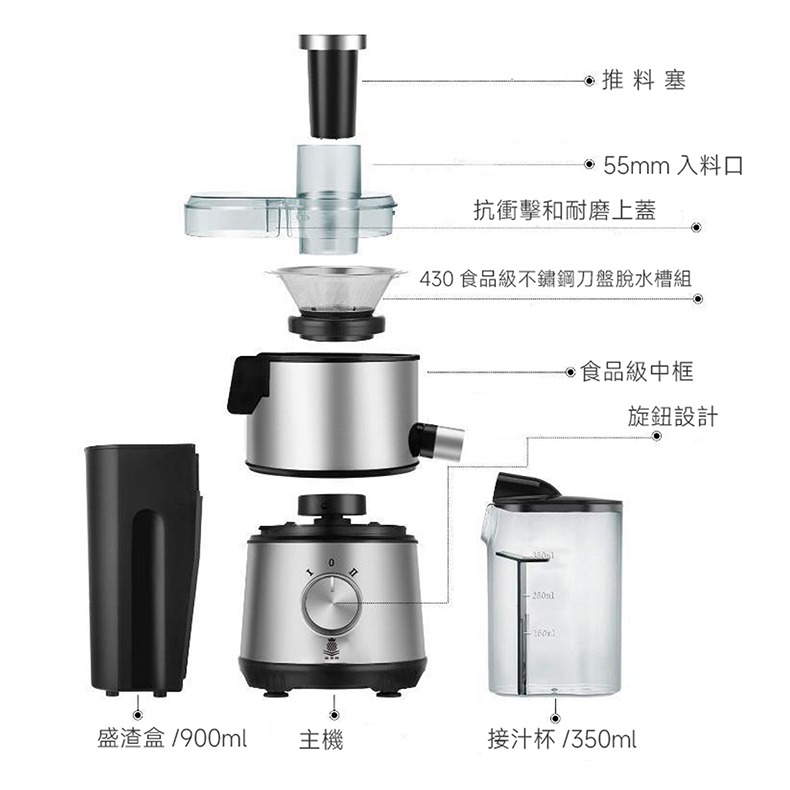 【快速出貨x發票】鳳梨牌 Kingpro e世健康迷你榨汁機 (EX-001SS) 果汁機 蔬果原汁 汁渣分離-細節圖10