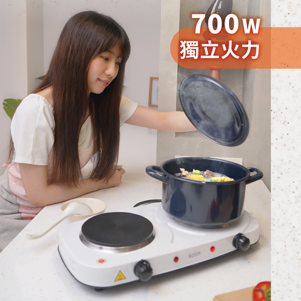 【快速出貨x發票👍】Kolin 歌林 雙口黑晶電子爐 KCS-LN1401D 不挑鍋 電磁爐 電陶爐 黑晶爐-細節圖9