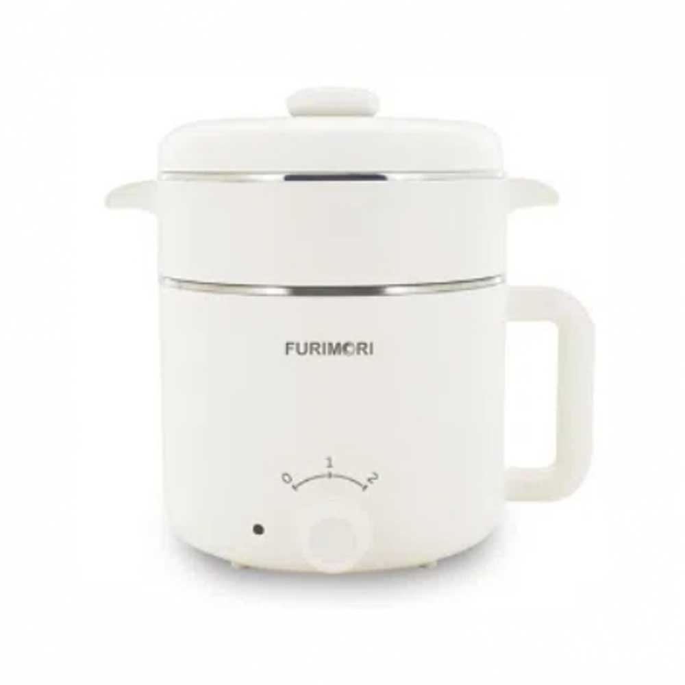 【免運費x發票】富力森FURIMORI 1.2L隔熱蒸煮美食鍋(附不鏽鋼蒸籠) FU-EH126 快煮鍋 電煮鍋-細節圖2