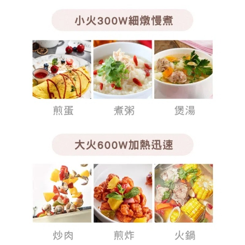 【免運費x發票】富力森FURIMORI 1.2L隔熱蒸煮美食鍋(附不鏽鋼蒸籠) FU-EH126 快煮鍋 電煮鍋-細節圖6