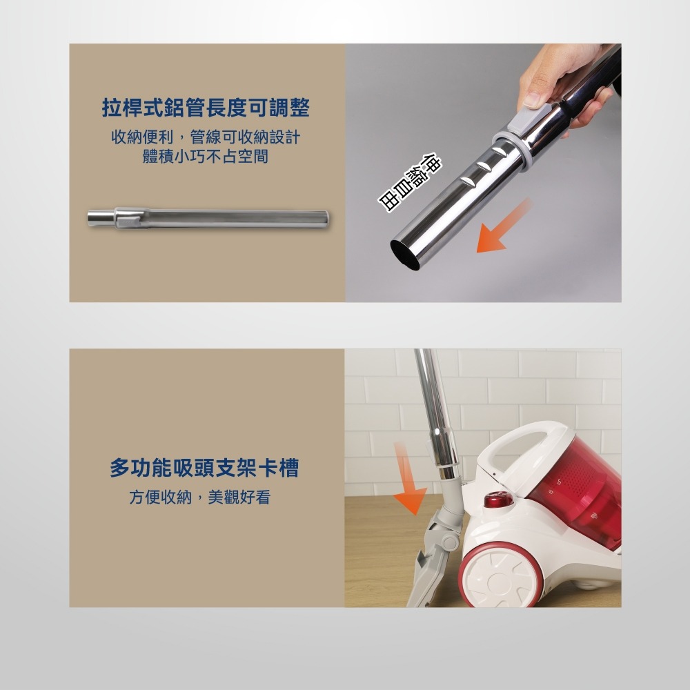 【快速出貨x發票】SANLUX 台灣三洋 吸力不衰減光觸媒吸塵器 SC-WV02 無紙袋 臥式吸塵器 有線吸塵器-細節圖10