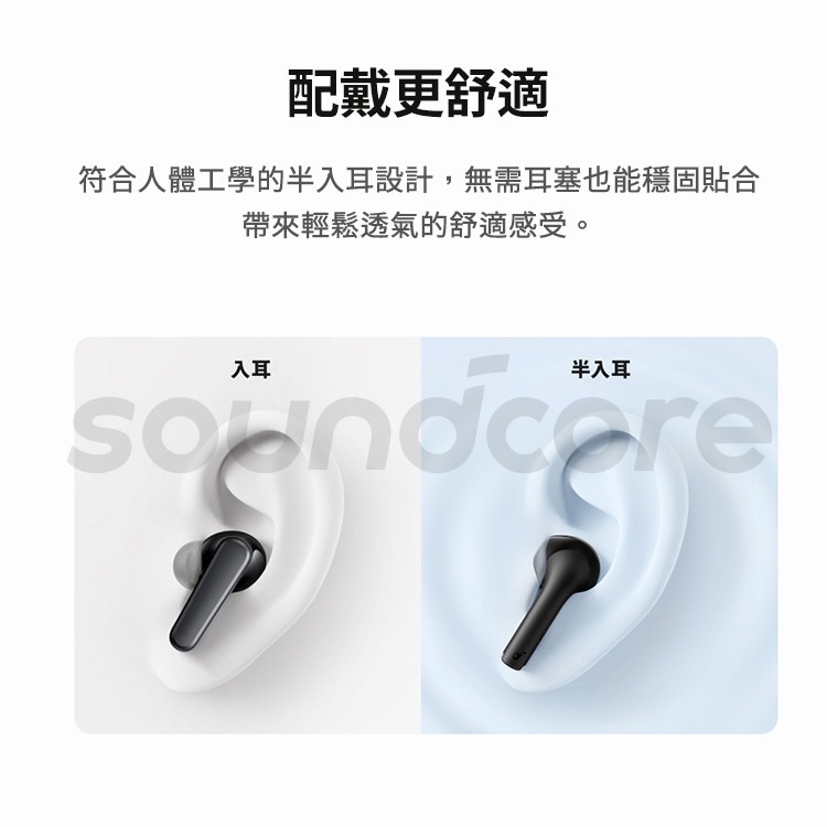 【免運x公司貨】soundcore K20i 半入耳式藍牙耳機｜半入耳設計 藍芽耳機-細節圖4