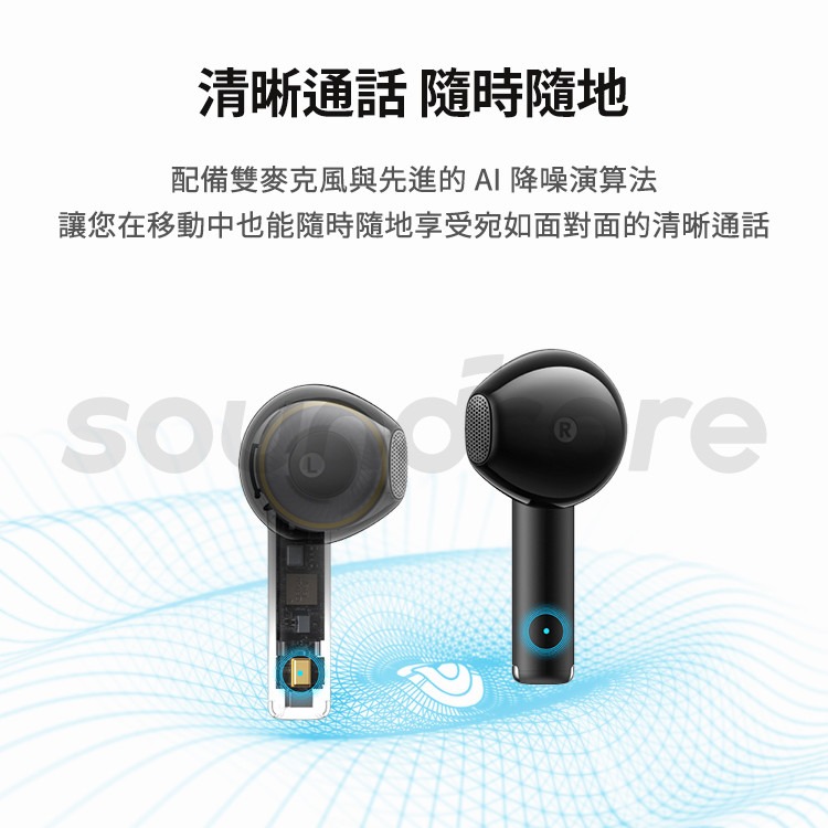 【免運x公司貨】soundcore K20i 半入耳式藍牙耳機｜半入耳設計 藍芽耳機-細節圖8