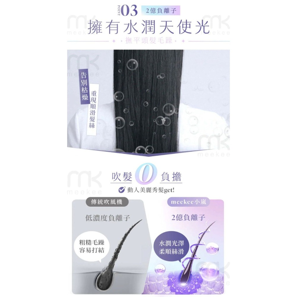 【免運 】meekee 小嵐 立式吹風機Swing+ 遙控 擺頭 MK-DRYER-9 負離子 吹風機 懶人-細節圖6
