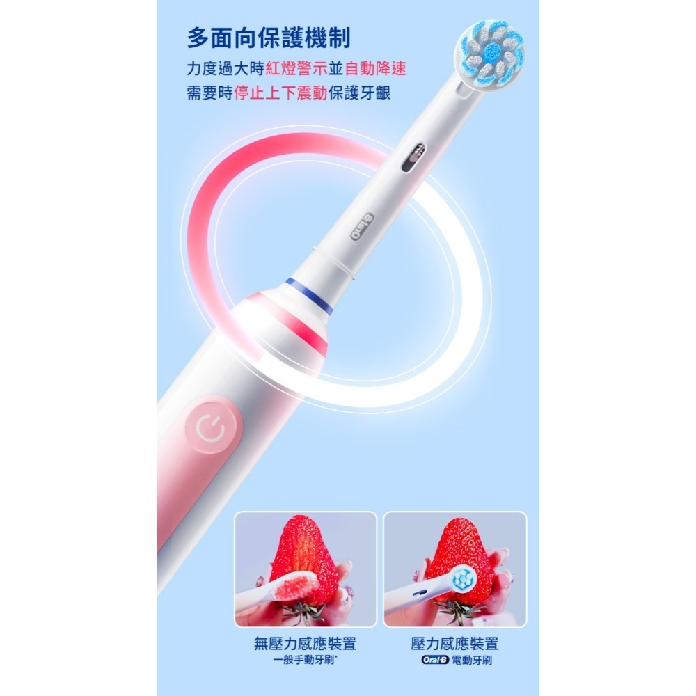 【免運費】Oral-B 歐樂B 3D電動牙刷 PRO3 電動牙刷 牙刷 (原廠公司貨) 音波牙刷-細節圖7