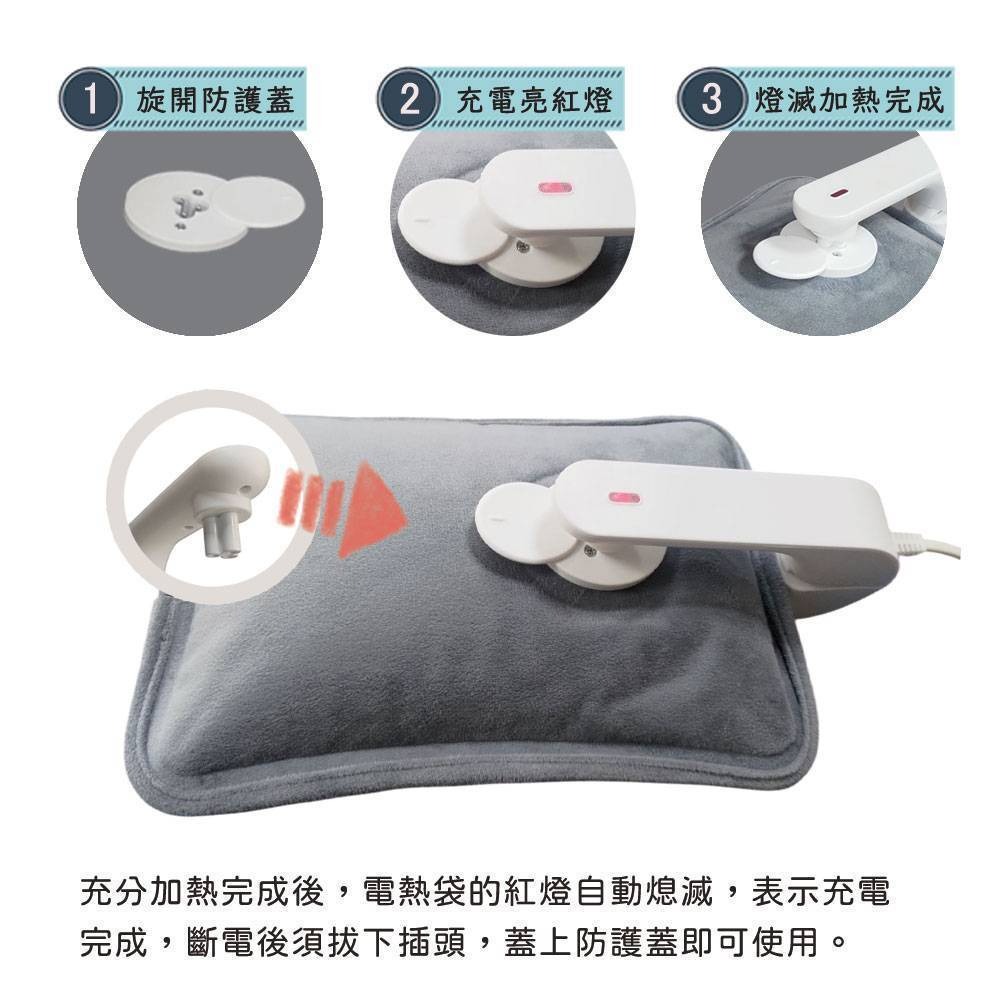 【快速出貨】Kolin 歌林 電熱敷袋 雙向插手電暖袋 暖手袋 電暖器 暖暖包 暖手寶 熱水袋 KFH-XK102-細節圖10