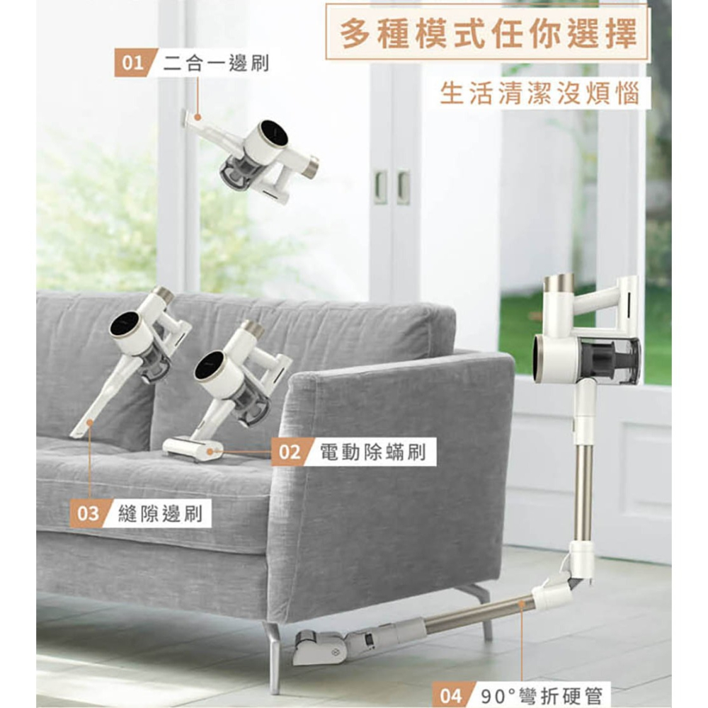 【免運】禾聯 HERAN 無線手持吸塵器 HVC-22PVG50 無線吸塵器 手持吸塵器 車用吸塵器 塵蟎機-細節圖6