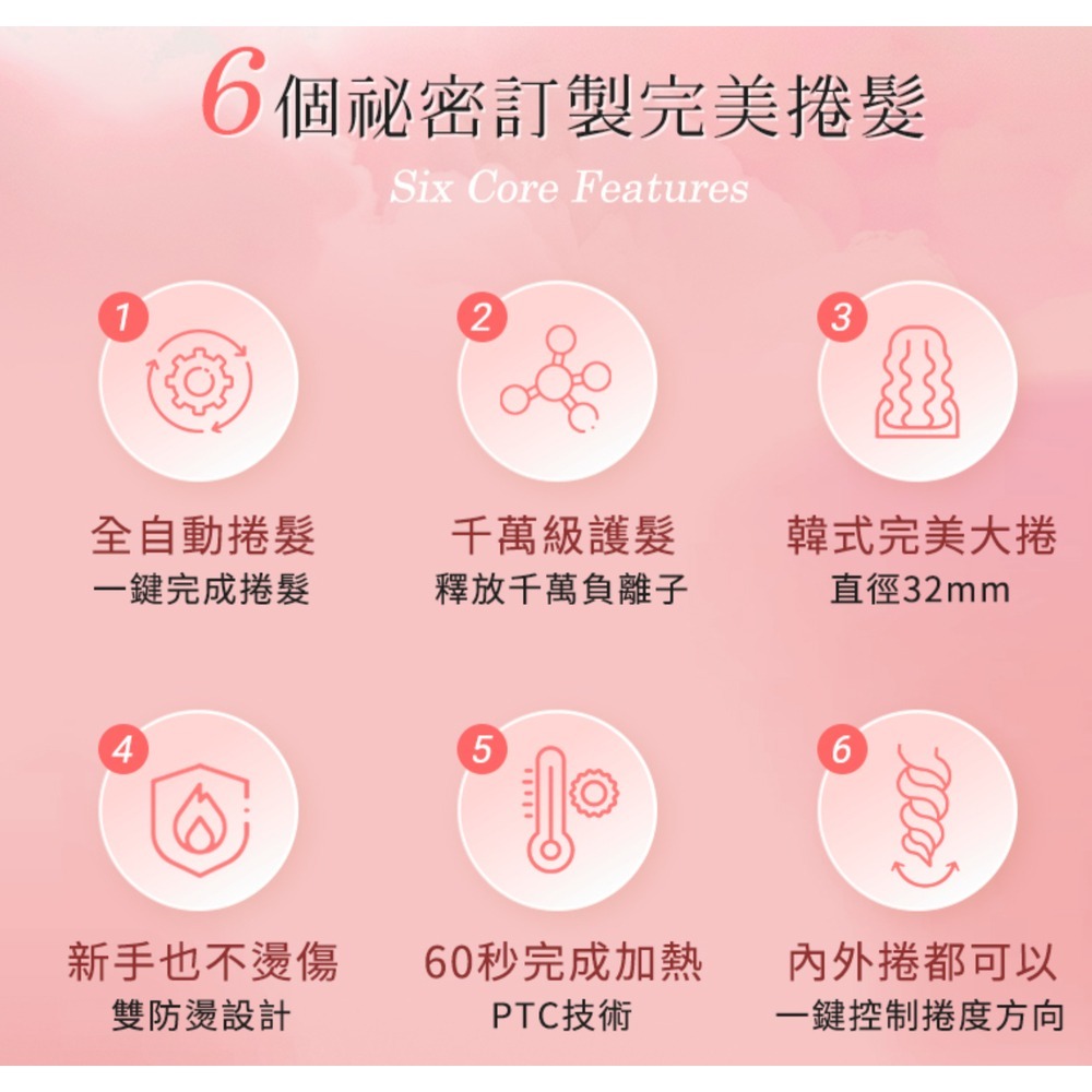 【快速出貨x免運】DREAM TREND 凱夢 負離子自動捲髮棒 AD-32 自動捲棒器 電動捲髮器 32MM-細節圖3