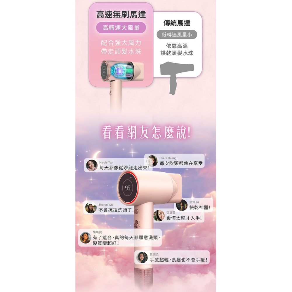 【免運 DREAM TREND 凱夢】負離子高速溫控吹風機 AD-120 負離子 吹風機 輕量吹風機 磁吸吹嘴-細節圖5