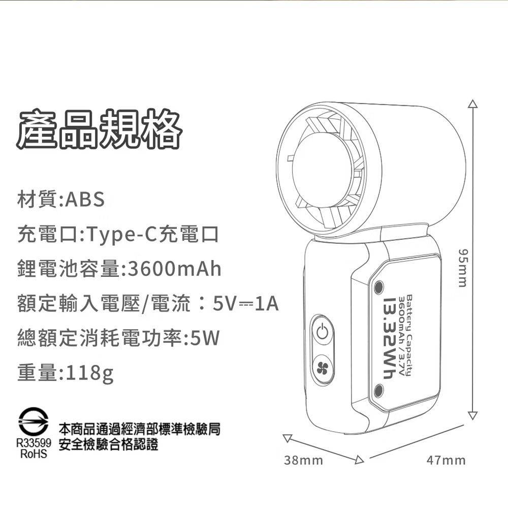 WONDER 旺德【快速出貨X免運】超輕量製冷手持高速扇 WH-FU37 冰鎮扇 手持扇 製冷風扇 手持風扇 冰敷風扇-細節圖11