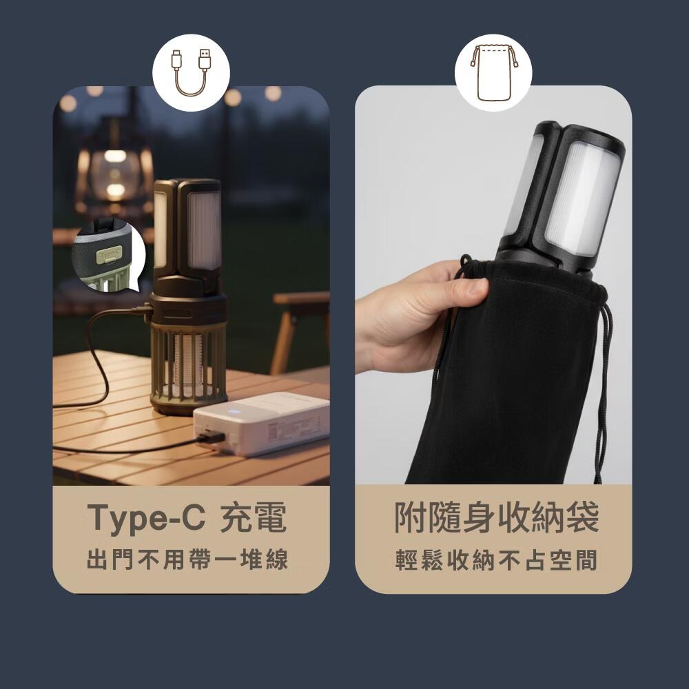 WONDER 旺德【快速出貨X發票】露營照明捕蚊燈 WH-G24L 照明+電擊二合一 可吊掛 露營燈 捕蚊燈 補蚊燈-細節圖9