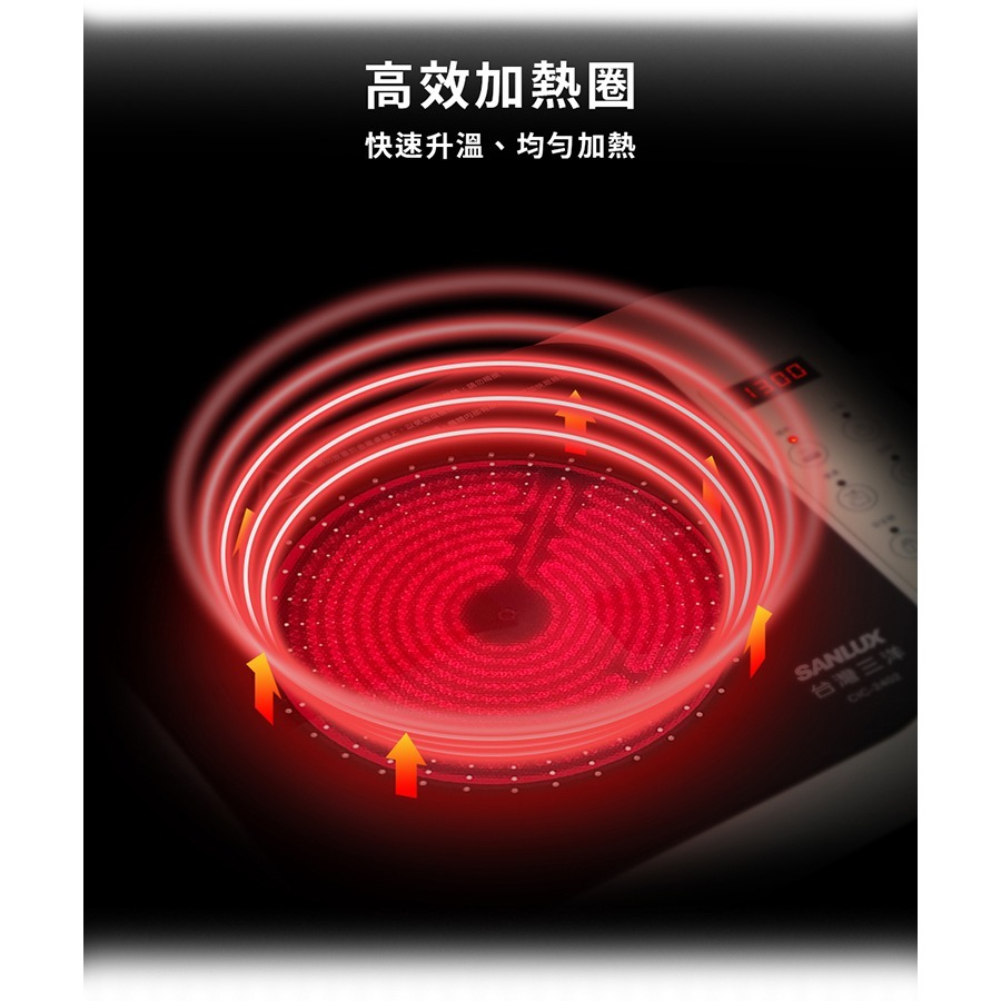 快速出貨【SANLUX 台灣三洋】微電腦觸控不挑鍋電陶爐 CIC-2402 電子爐 黑晶爐 電磁爐-細節圖7
