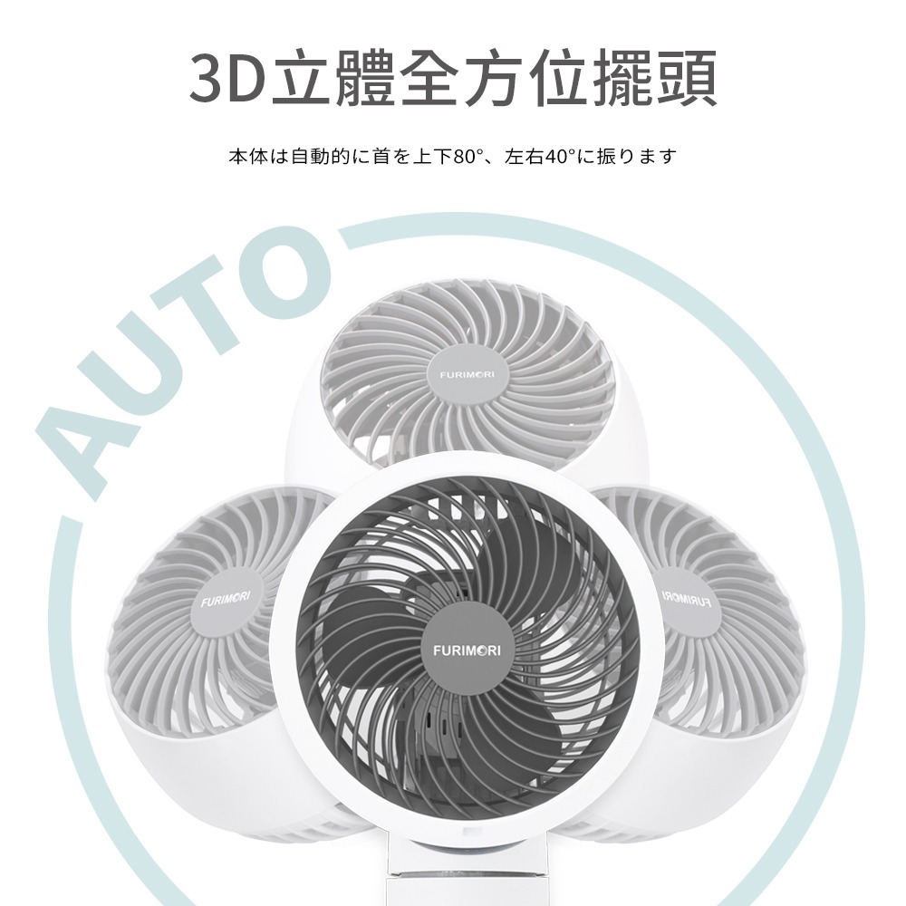 【快速出貨】FURIMORI 富力森 6吋遙控擺頭壁掛扇 FU-368 壁扇 電風扇 壁掛風扇 廁所風扇-細節圖6